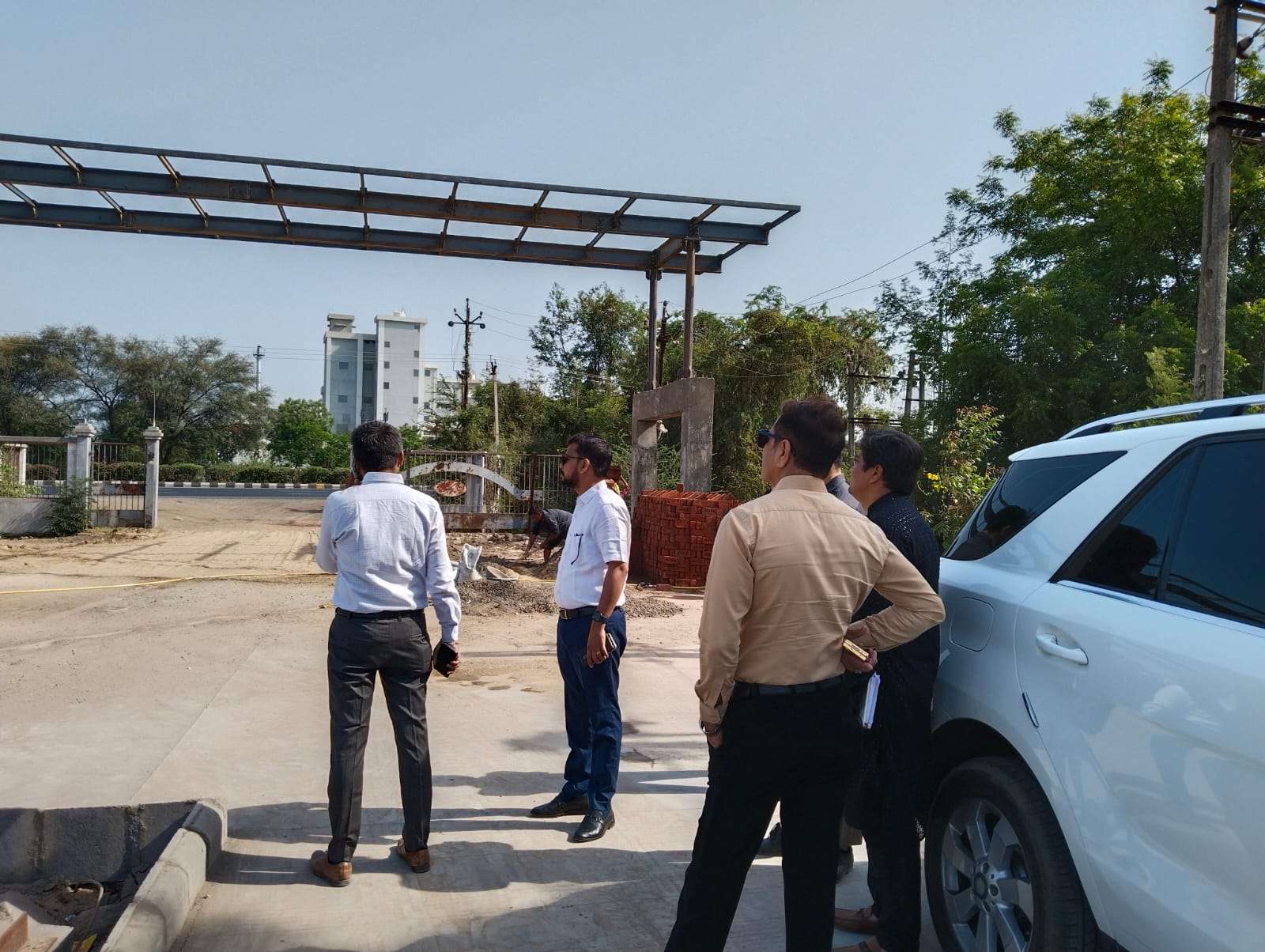 Mercury EV Tech team on the manufacturing site