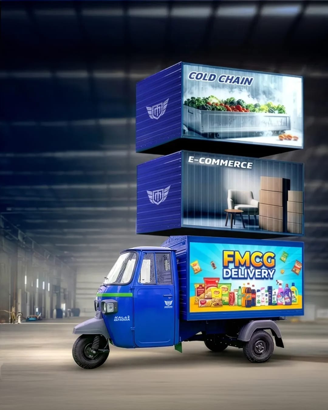 Mercury Kala Ghoda Container electric loader configured for cold chain, e-commerce and FMCG delivery