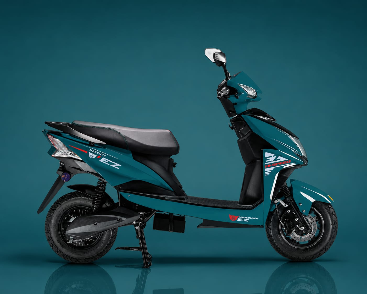 Side profile of the Mercury EZ Highspeed electric scooter