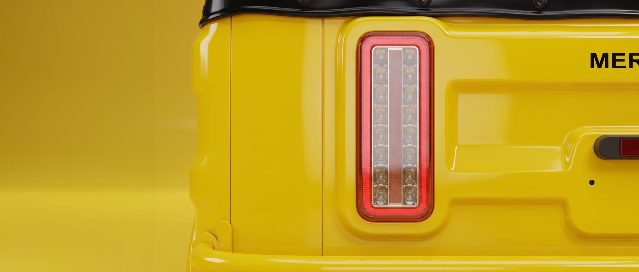 LED tail light on the Mercury Tejashvi electric passenger auto